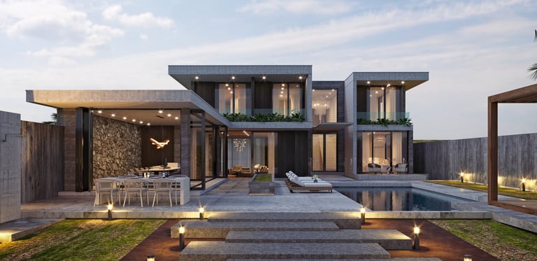 Restored luxury villa