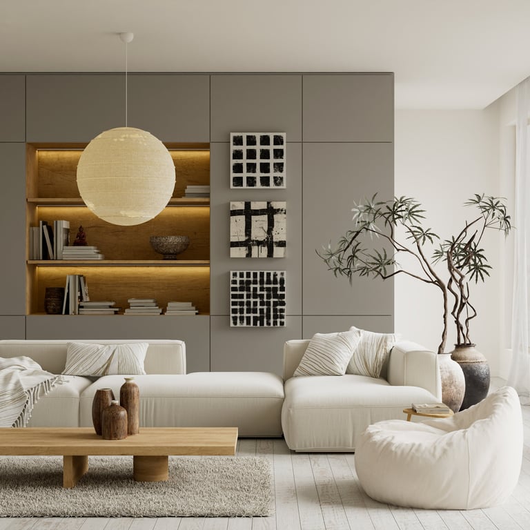 Modern minimalist interior